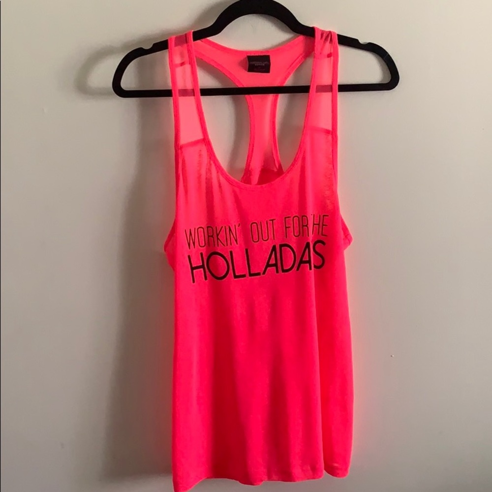 Material Girl hot pink workout‎ top